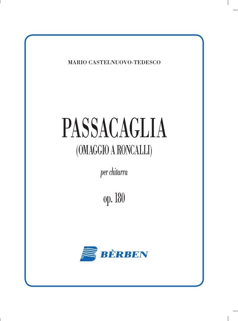 Passacaglia Op 180